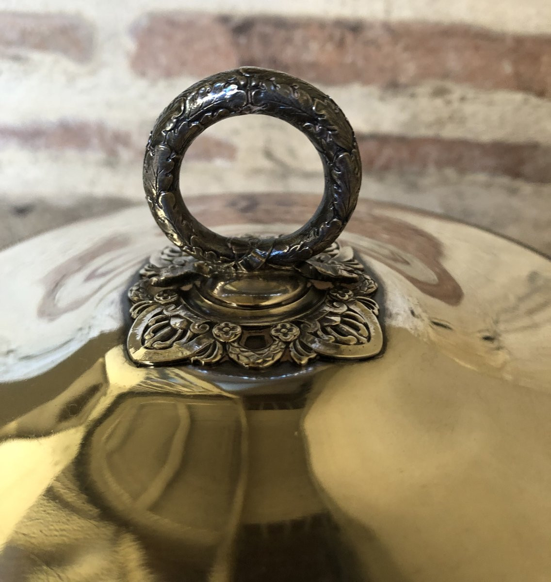 Risler et Carré légumier couvert  en argent poinçon Minerve XIX° siècle -photo-3