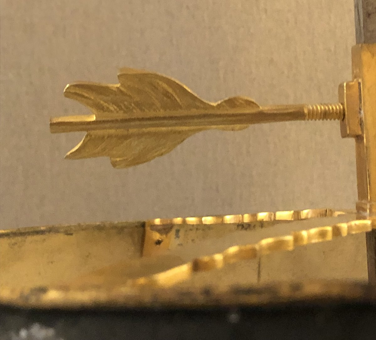 Lampe bouillotte Empire en bronze doré début XIX° siècle -photo-2