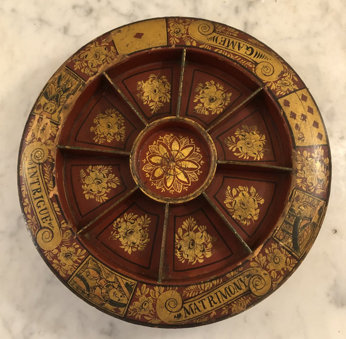 Victorian Lacquer Pope Joan Set -photo-2