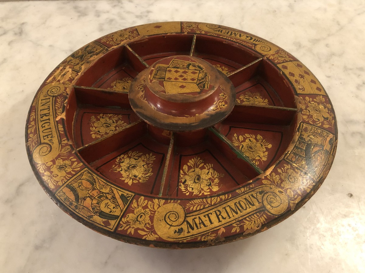 Victorian Lacquer Pope Joan Set 
