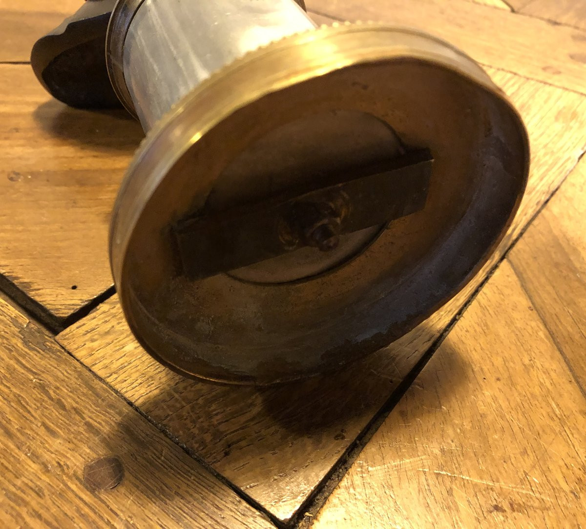 Buste de voltaire en bronze époque XVIII° siècle -photo-4