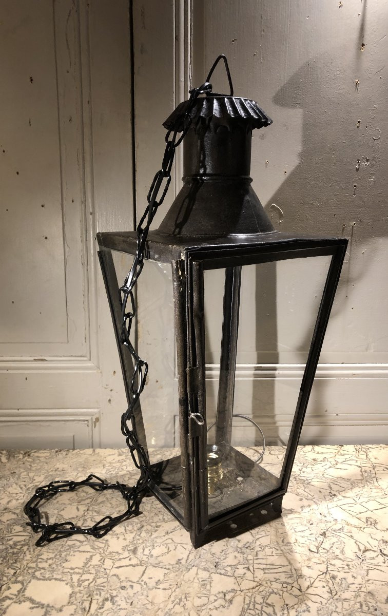 Lanterne style Directoire en tôle peinte -photo-2