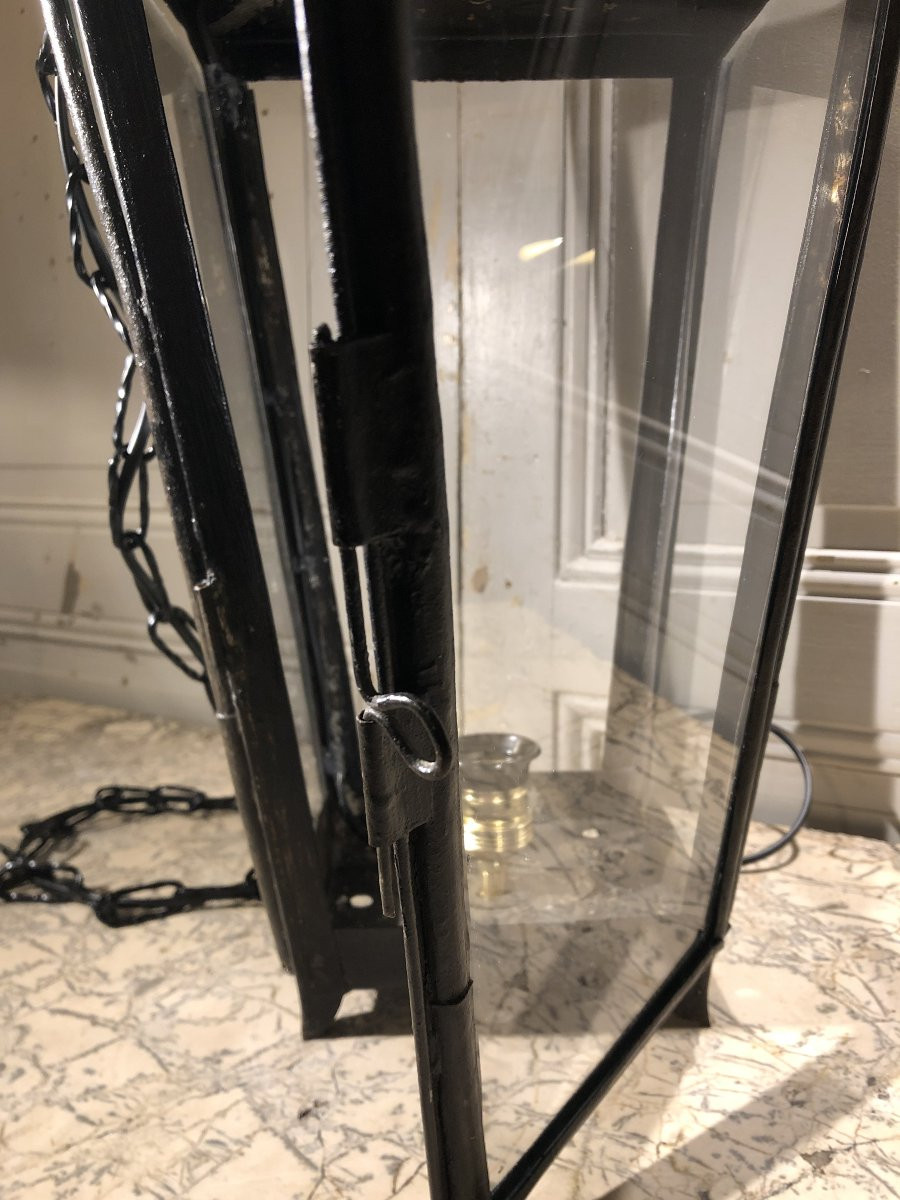 Lanterne style Directoire en tôle peinte -photo-1