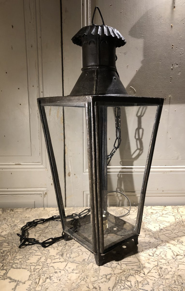 Lanterne style Directoire en tôle peinte -photo-3