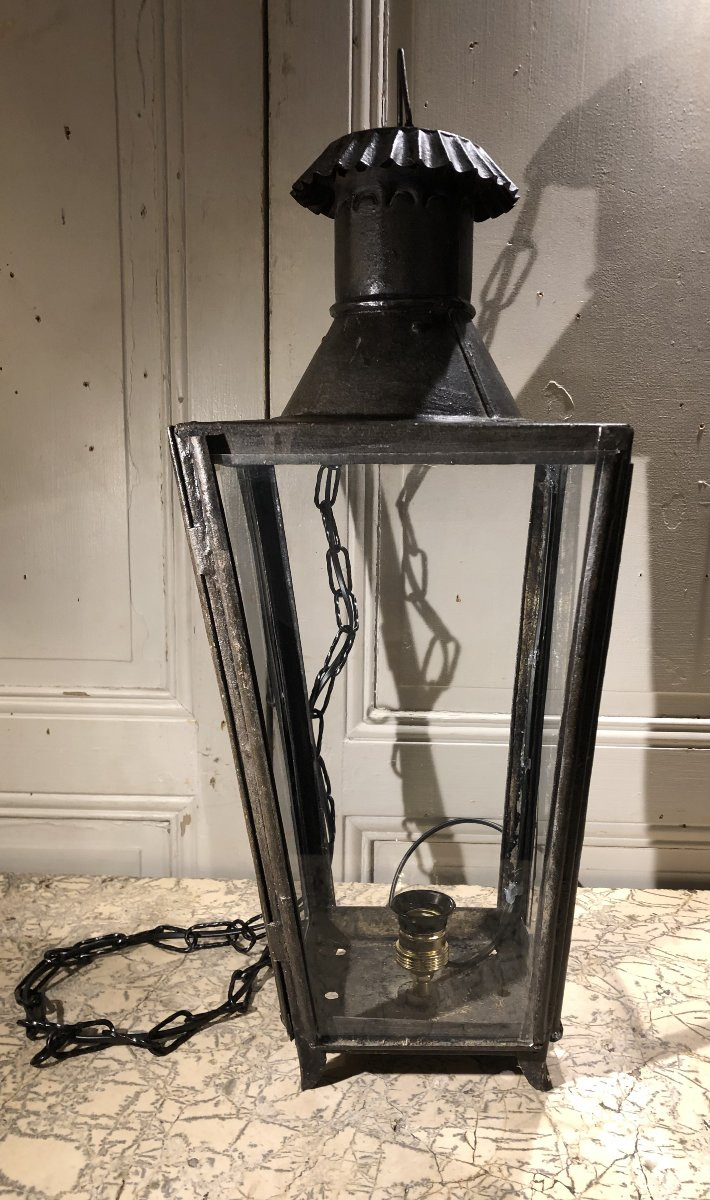 Lanterne style Directoire en tôle peinte -photo-4