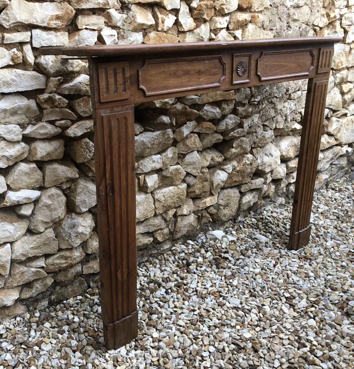 Louis XVI Fireplace In Cherry Wood 18th Century -photo-3