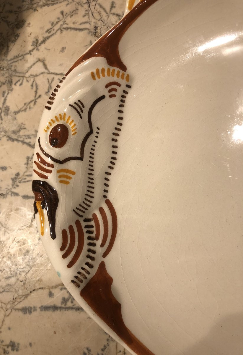 Service à poisson Henriot Quimper 14 pièces-photo-4