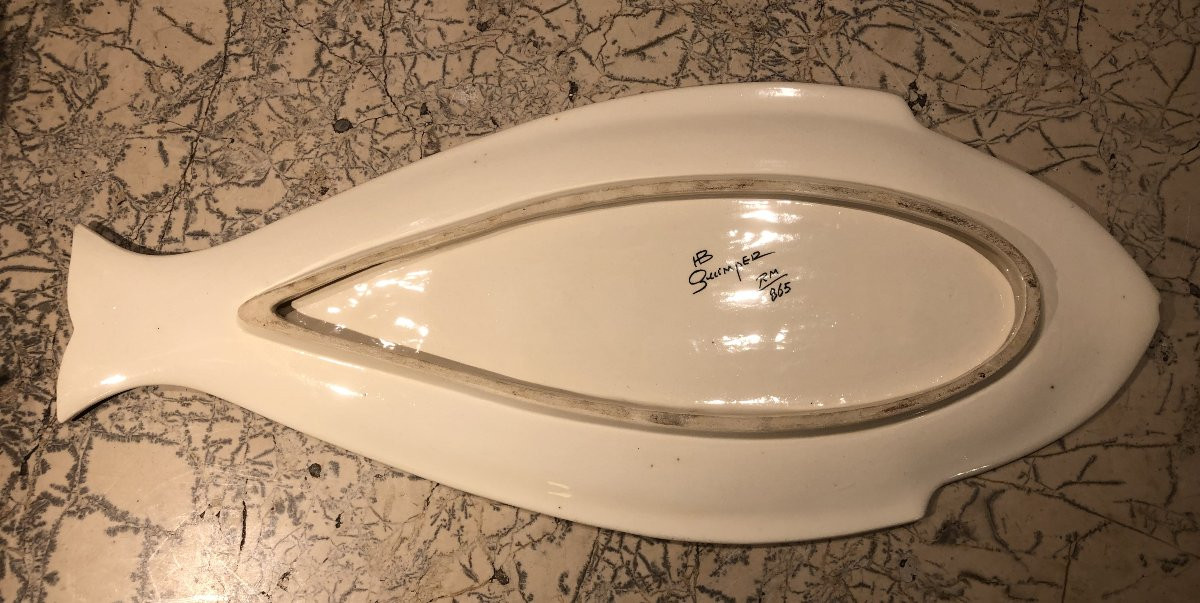 Service à poisson Henriot Quimper 14 pièces-photo-5