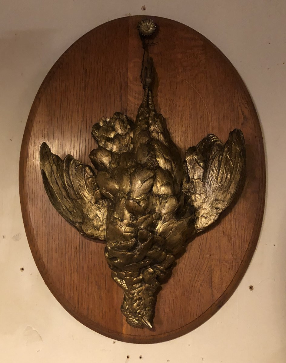 Set Of 3 Hunting Trophies After Jules Moigniez, 19th Century-photo-2