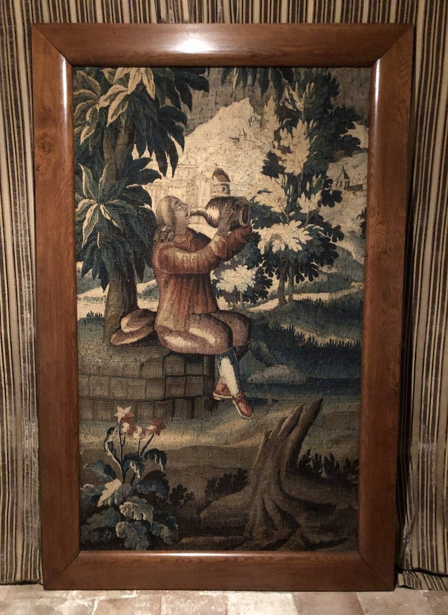 Allegory Of Wine, Aubusson Tapestry, 17th Century 