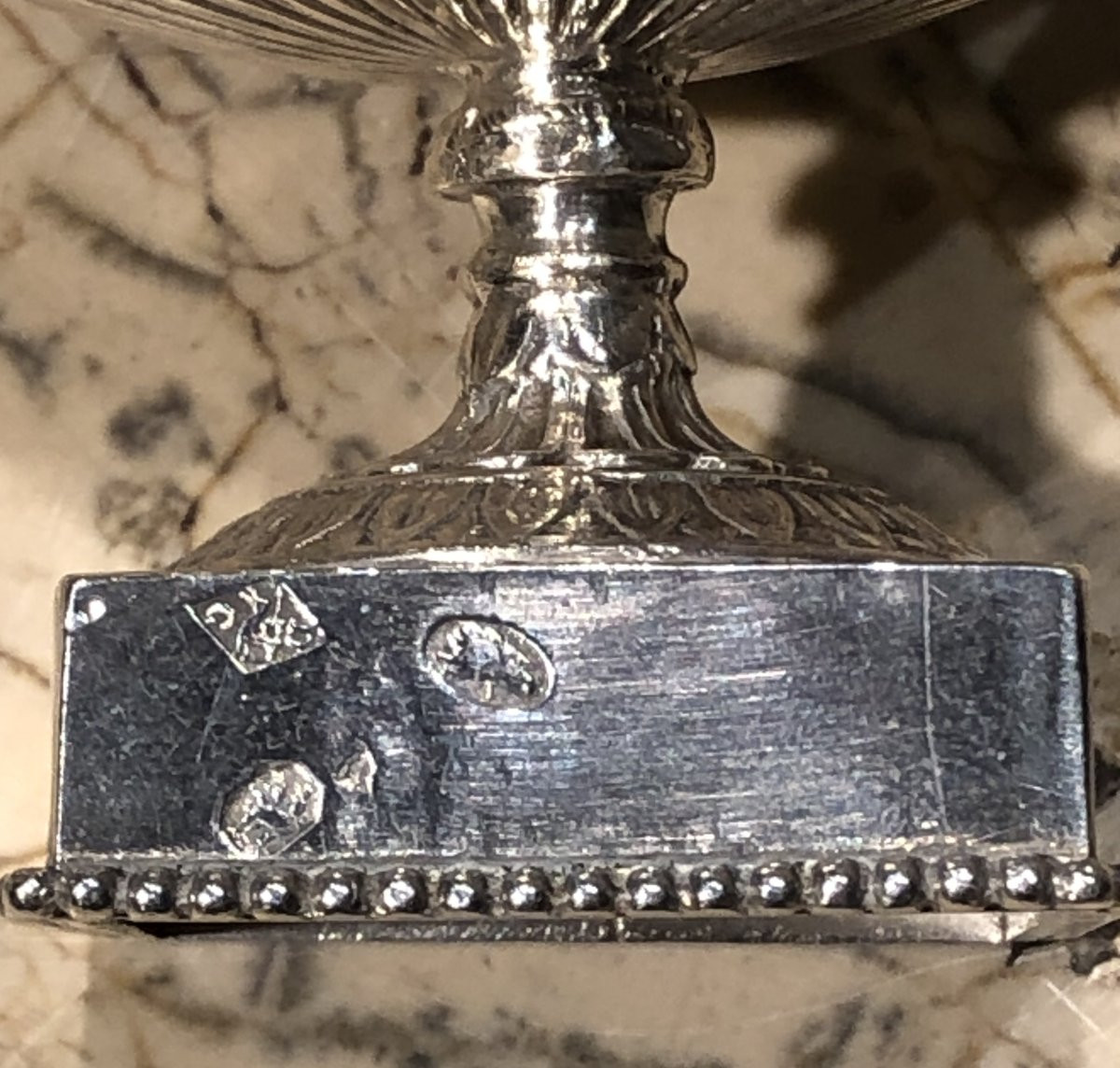 Pair Of Chambord Vases With Swans In Silver, Revolutionary Period, 18th Century -photo-6