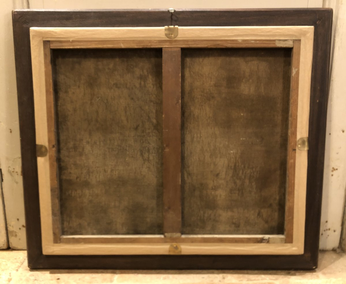 H/T "Château de Courances" signée A Karbowsky fin XIX° siècle -photo-4