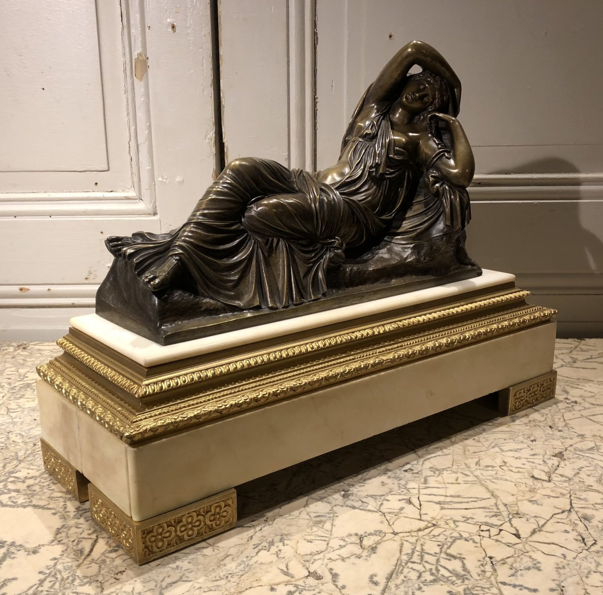 "Ariane endormie" d'après l'antique Romain du Vatican copié par Le Primatice pour François I-photo-1