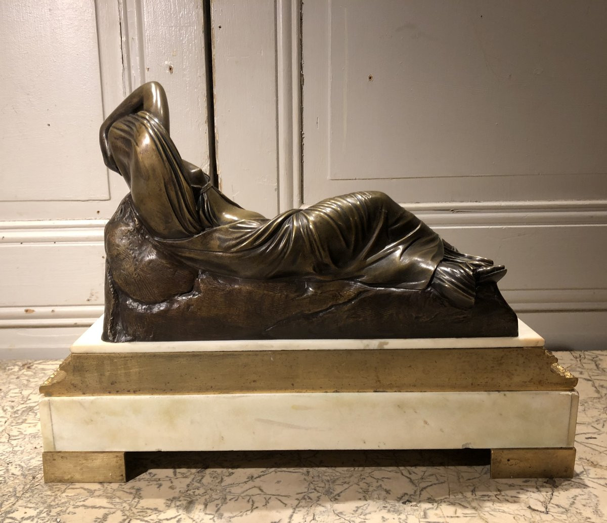 "Ariane endormie" d'après l'antique Romain du Vatican copié par Le Primatice pour François I-photo-3