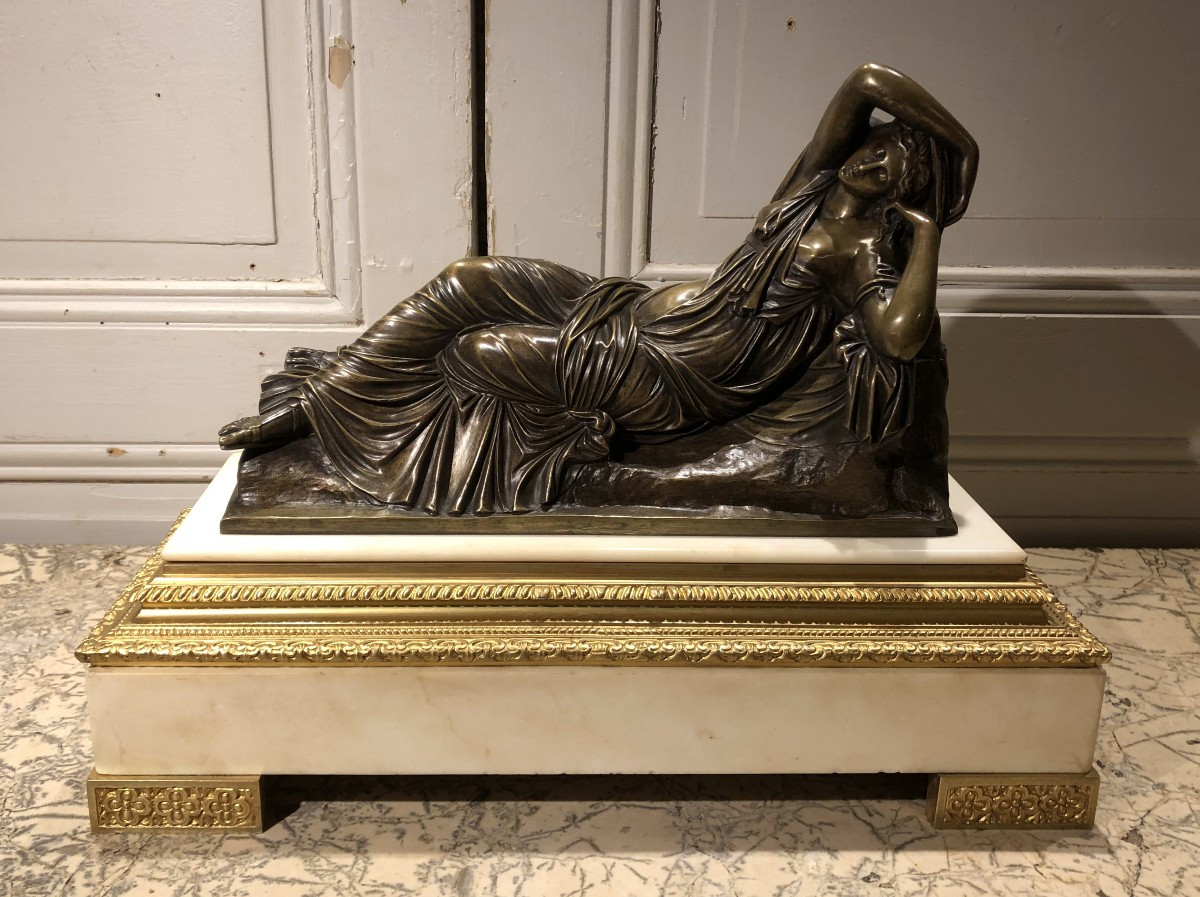 "Ariane endormie" d'après l'antique Romain du Vatican copié par Le Primatice pour François I