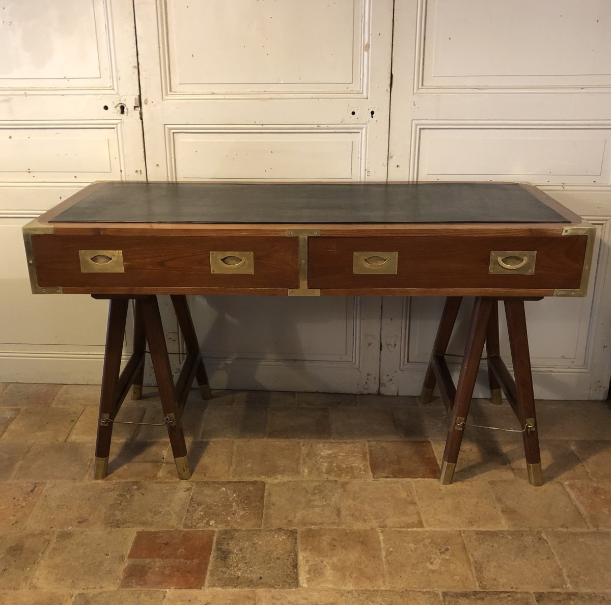 Bureau de bateau/marine en teck-photo-3