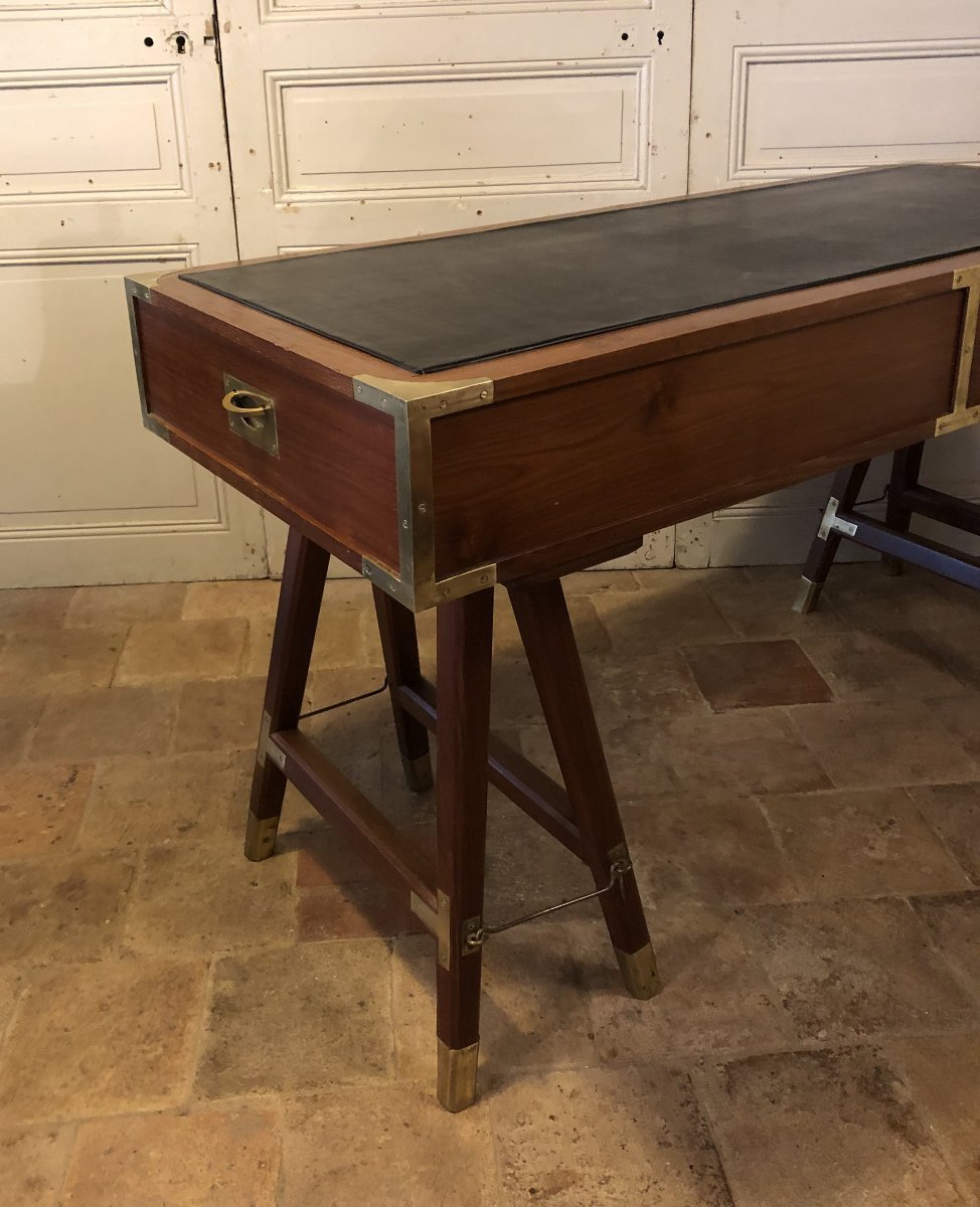 Bureau de bateau/marine en teck-photo-1