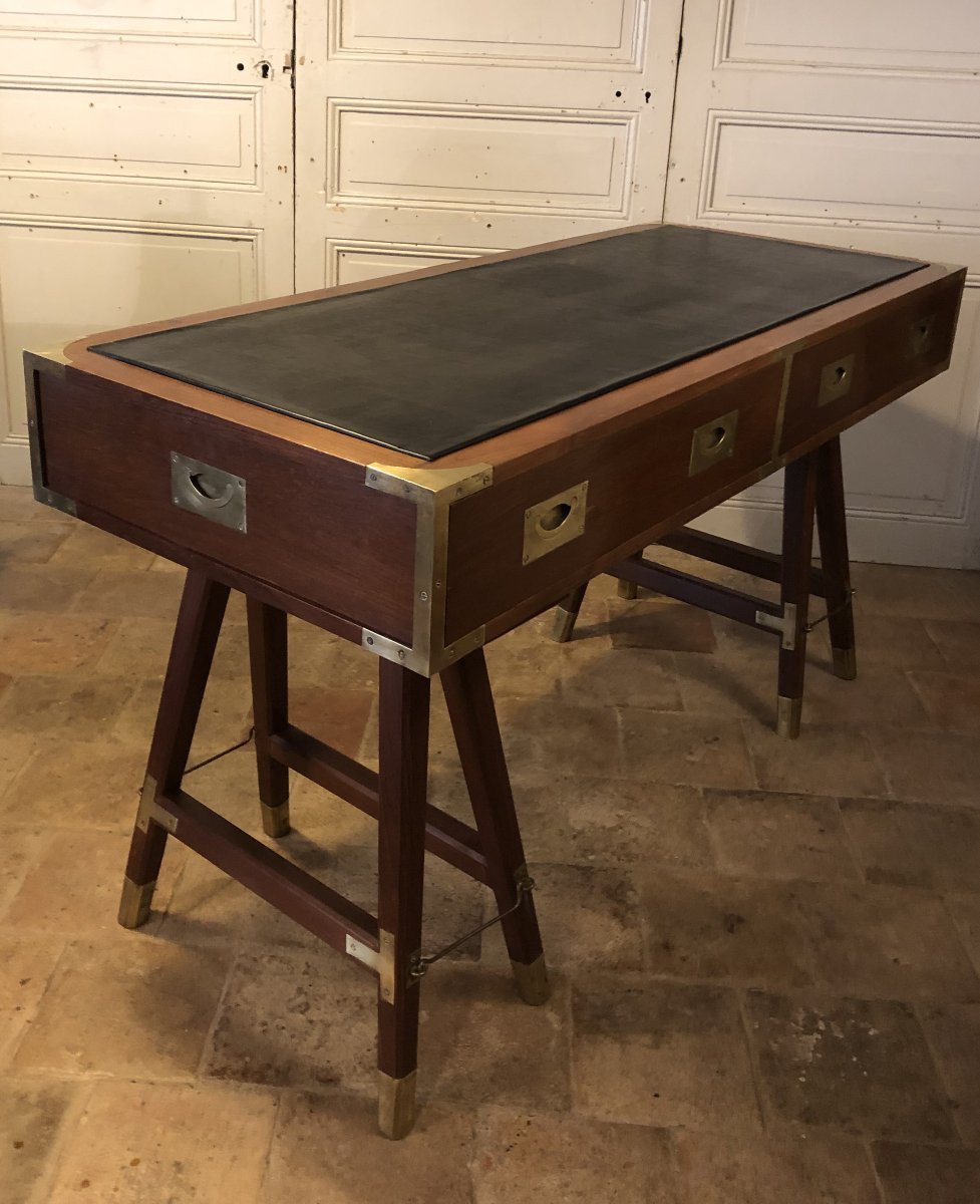 Bureau de bateau/marine en teck-photo-2