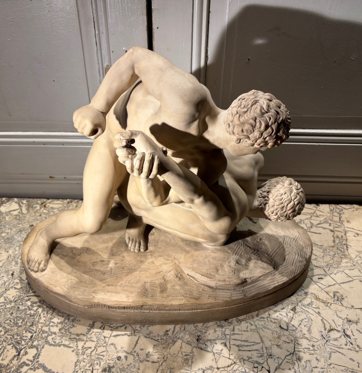 « Les lutteurs Médicis » d’après l antique de la galerie des offices à Florence -photo-2