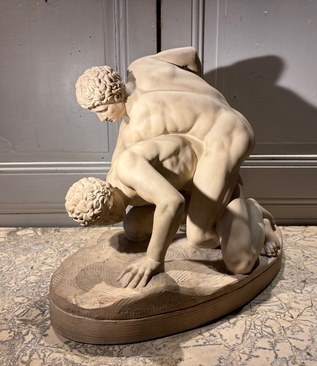 « Les lutteurs Médicis » d’après l antique de la galerie des offices à Florence -photo-4