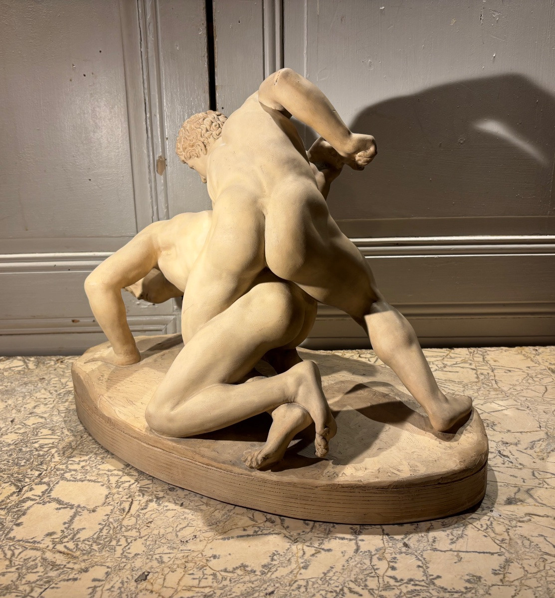 « Les lutteurs Médicis » d’après l antique de la galerie des offices à Florence -photo-2