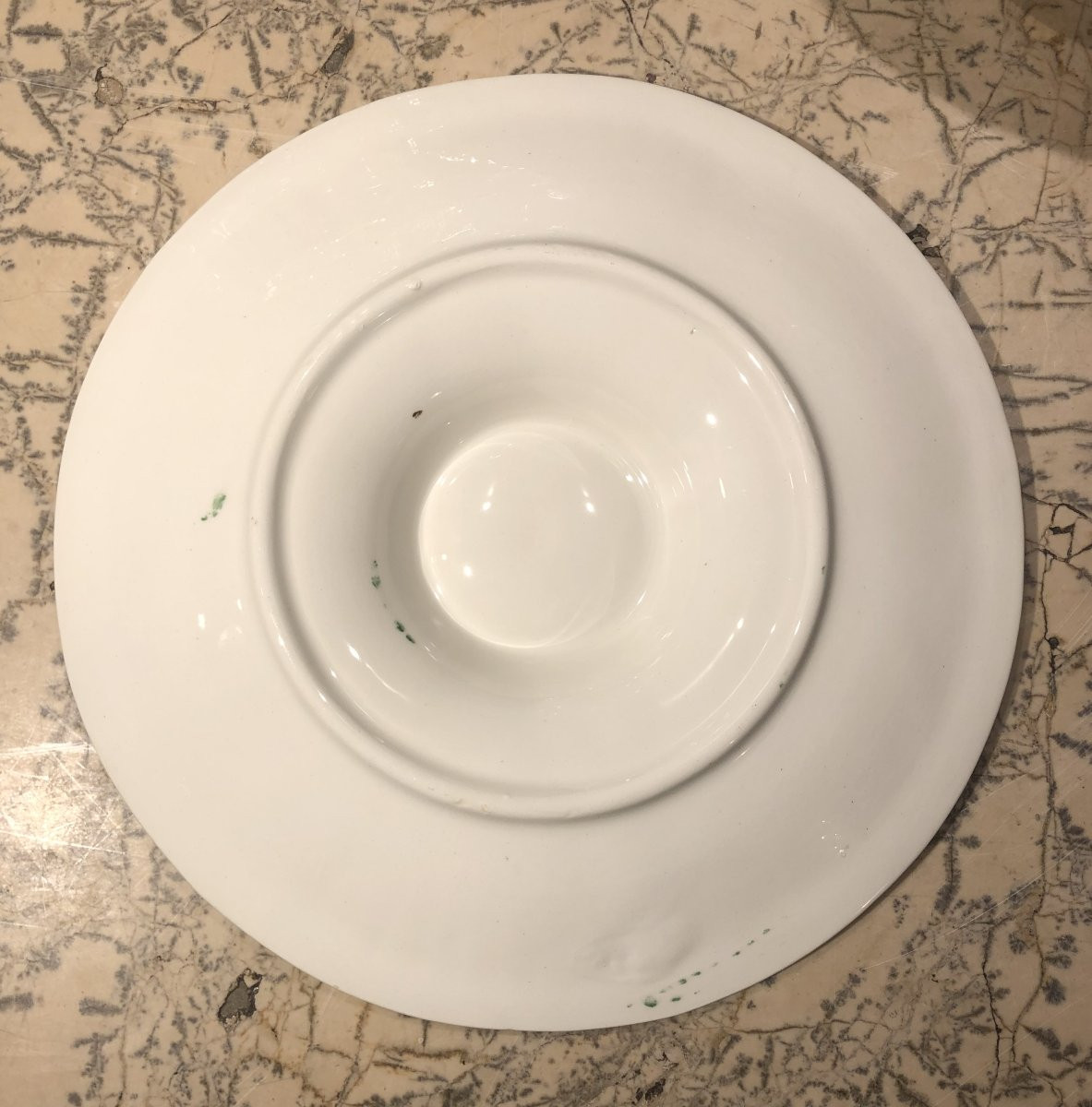 service à huitres crustacés en barbotine Longchamp-photo-3