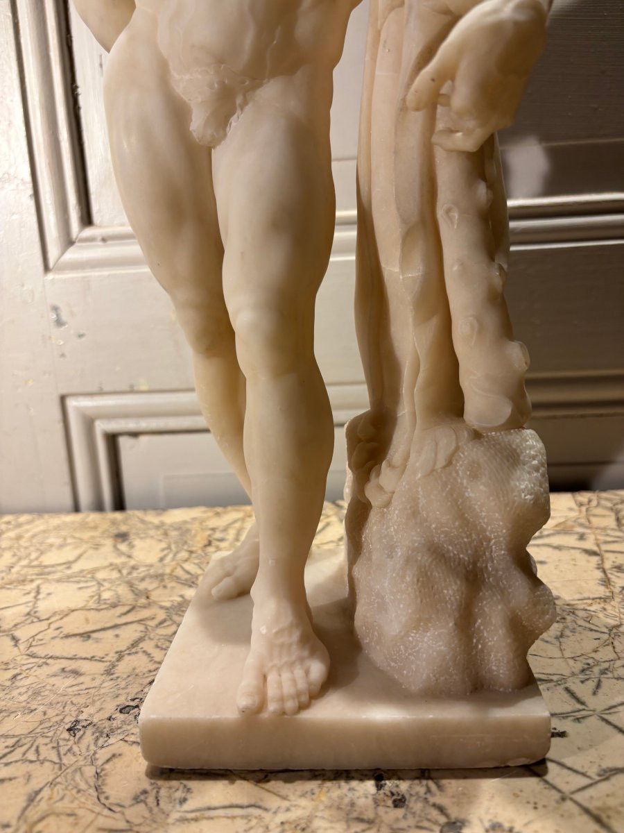 Hercules Farnese In Alabaster Grand Tour-photo-4