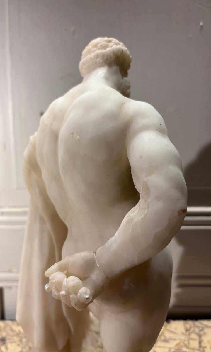 Hercules Farnese In Alabaster Grand Tour-photo-1