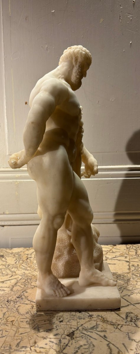 Hercules Farnese In Alabaster Grand Tour-photo-2