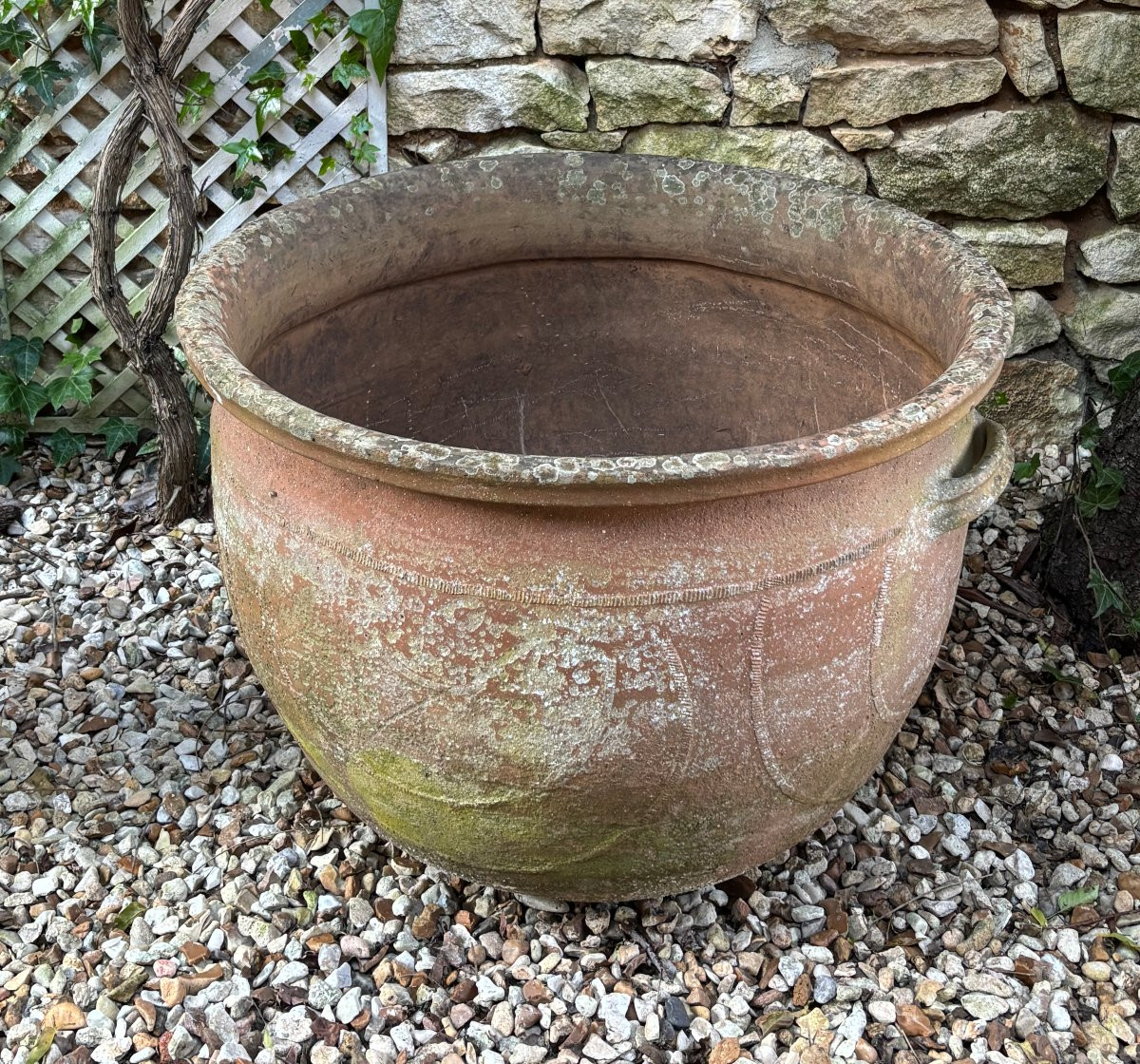 Large Terracotta Washing Jar, 19th Century-photo-3