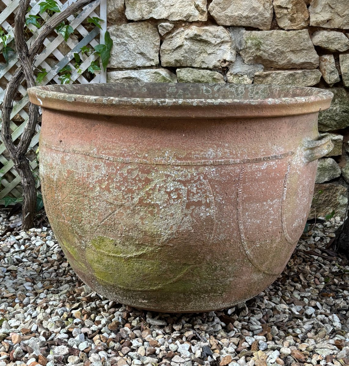 Large Terracotta Washing Jar, 19th Century-photo-4