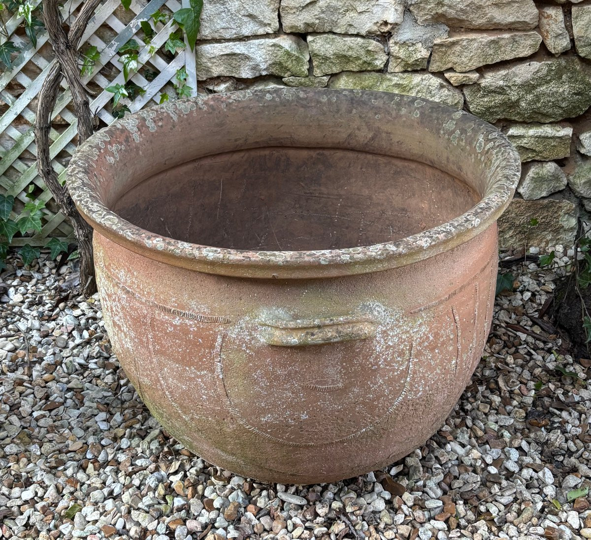 Large Terracotta Washing Jar, 19th Century-photo-5