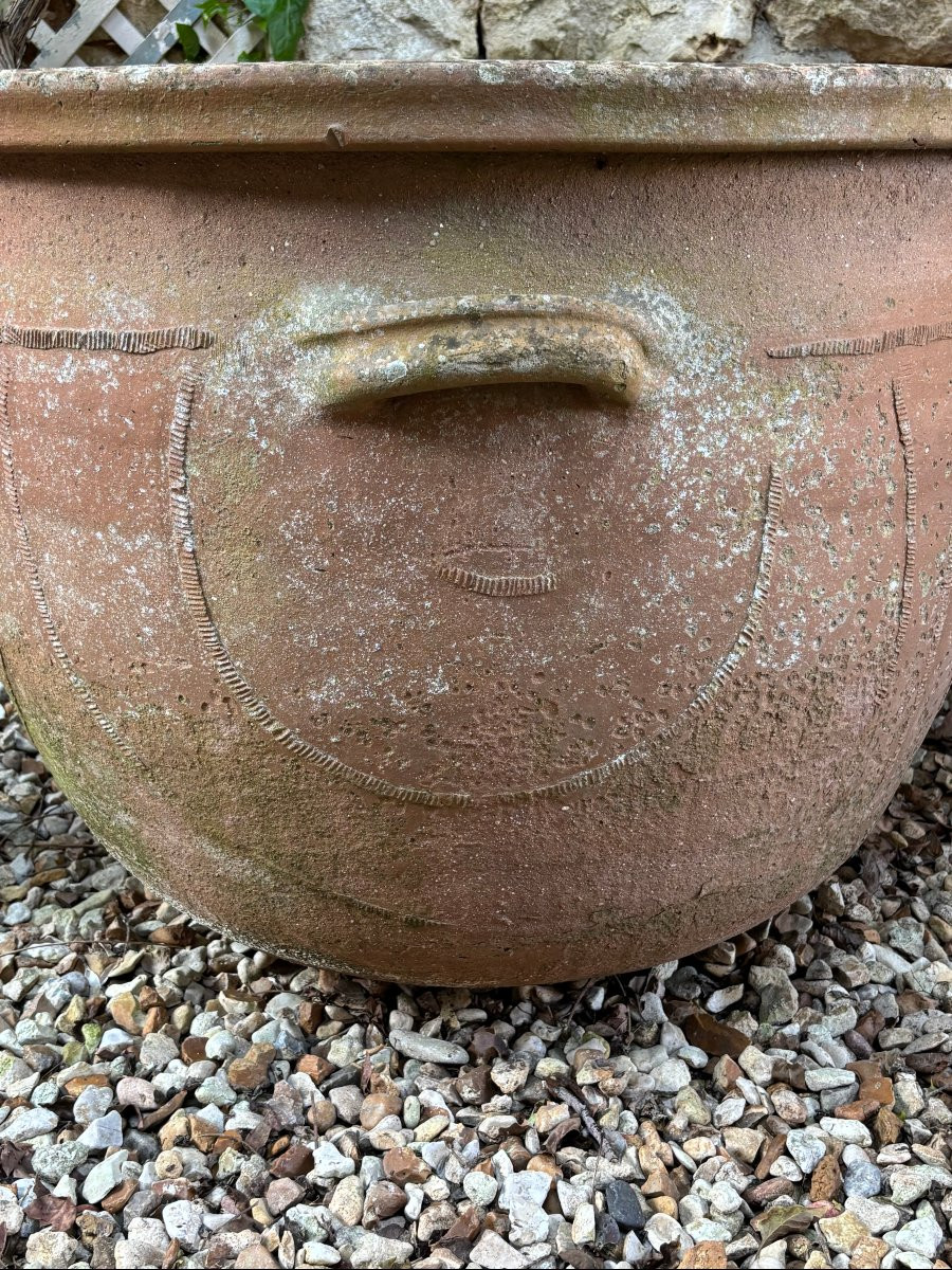 Large Terracotta Washing Jar, 19th Century-photo-6
