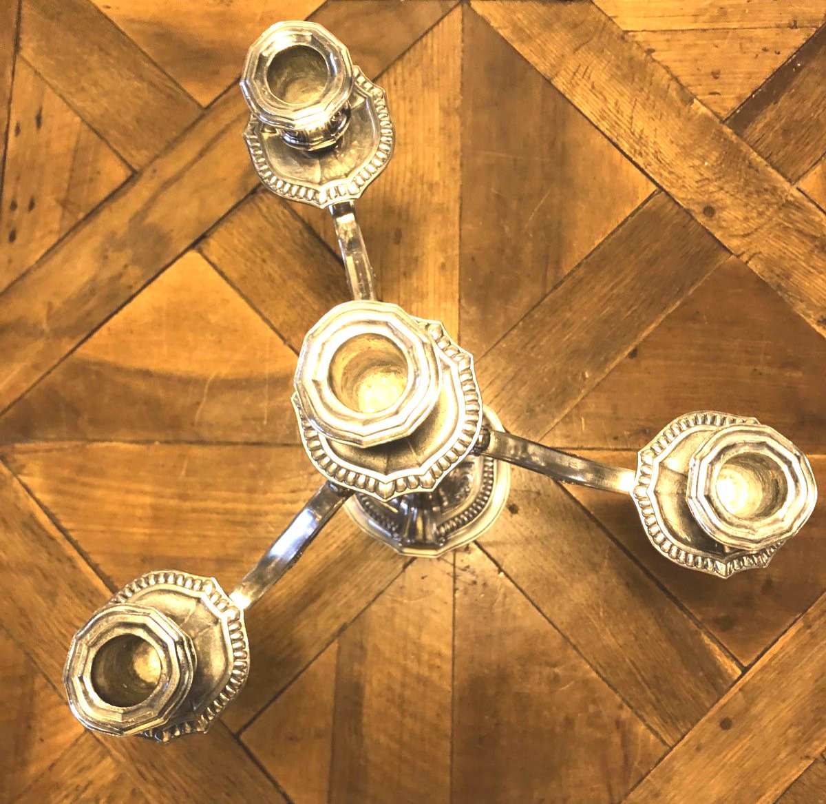 Victor Saglier Paire de chandeliers style Louis XIV Régence-photo-4