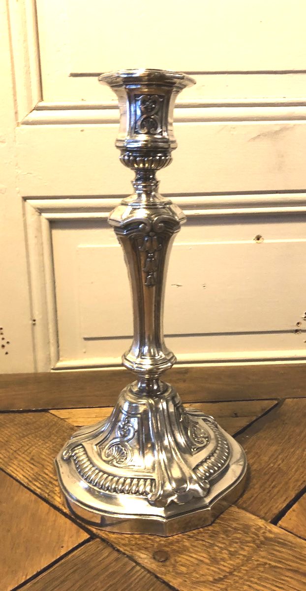 Victor Saglier Paire de chandeliers style Louis XIV Régence-photo-5
