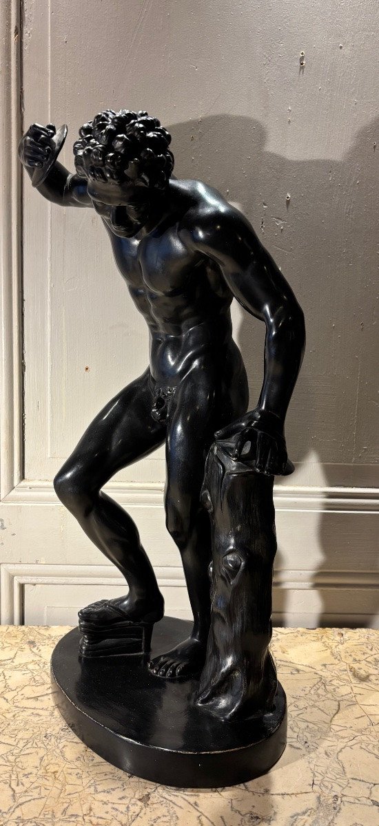 Faune cymbalier d’après l’antique de la galerie des offices à Florence-photo-3