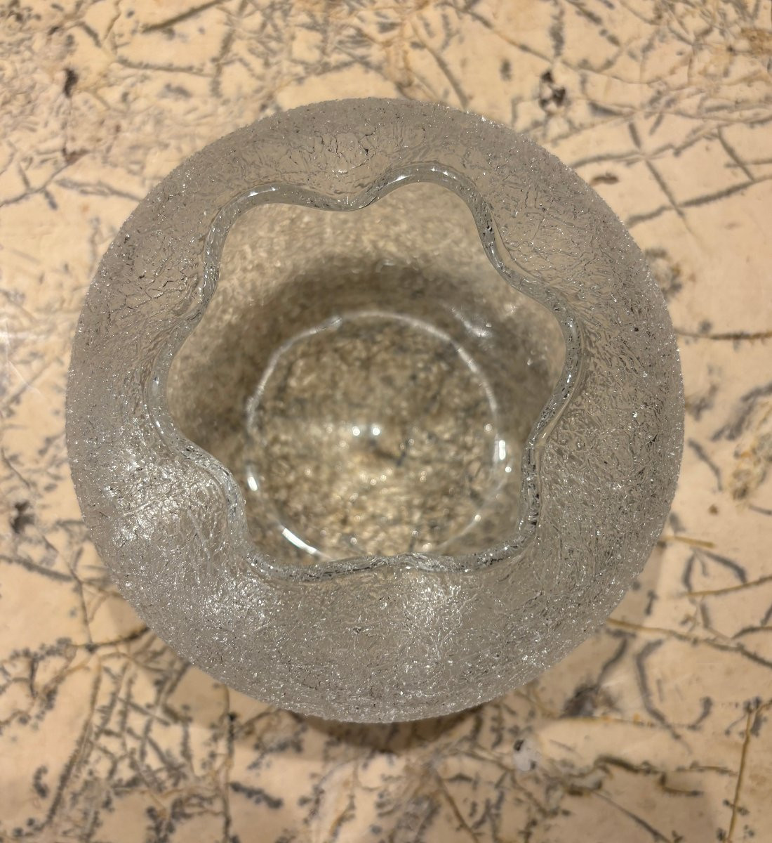 Baccarat Frosted Crystal Vase Circa 1900-photo-3