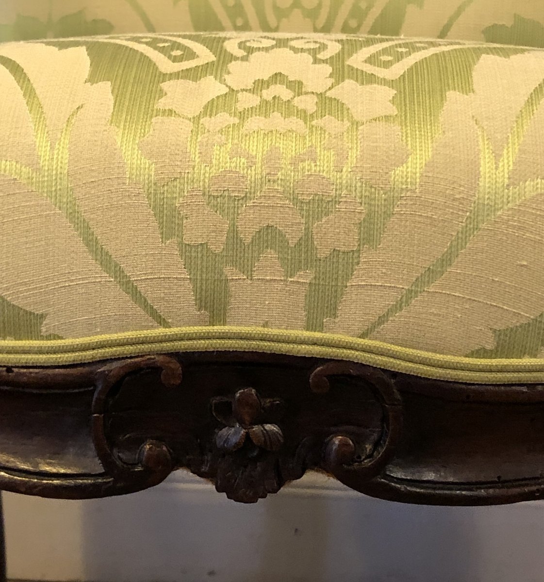 Paire de fauteuils à la reine Louis XV XVIII° siècle-photo-6