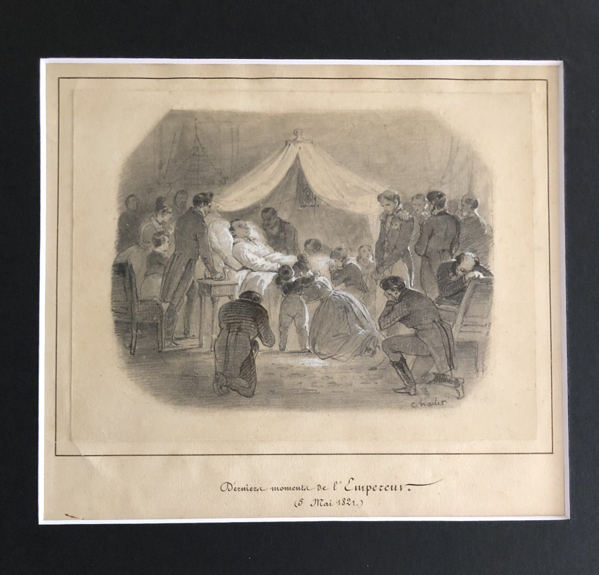 Napoléon I quatre dessins signés Nicolas Toussaint Charlet-photo-1