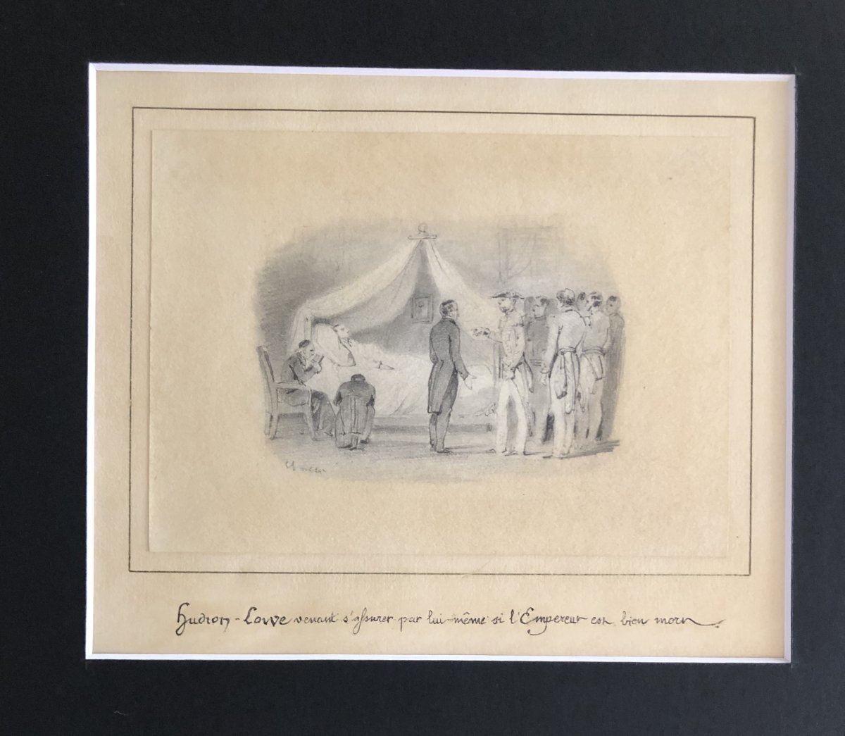 Napoléon I quatre dessins signés Nicolas Toussaint Charlet-photo-3