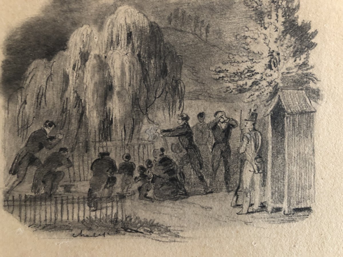 Napoléon I quatre dessins signés Nicolas Toussaint Charlet-photo-6