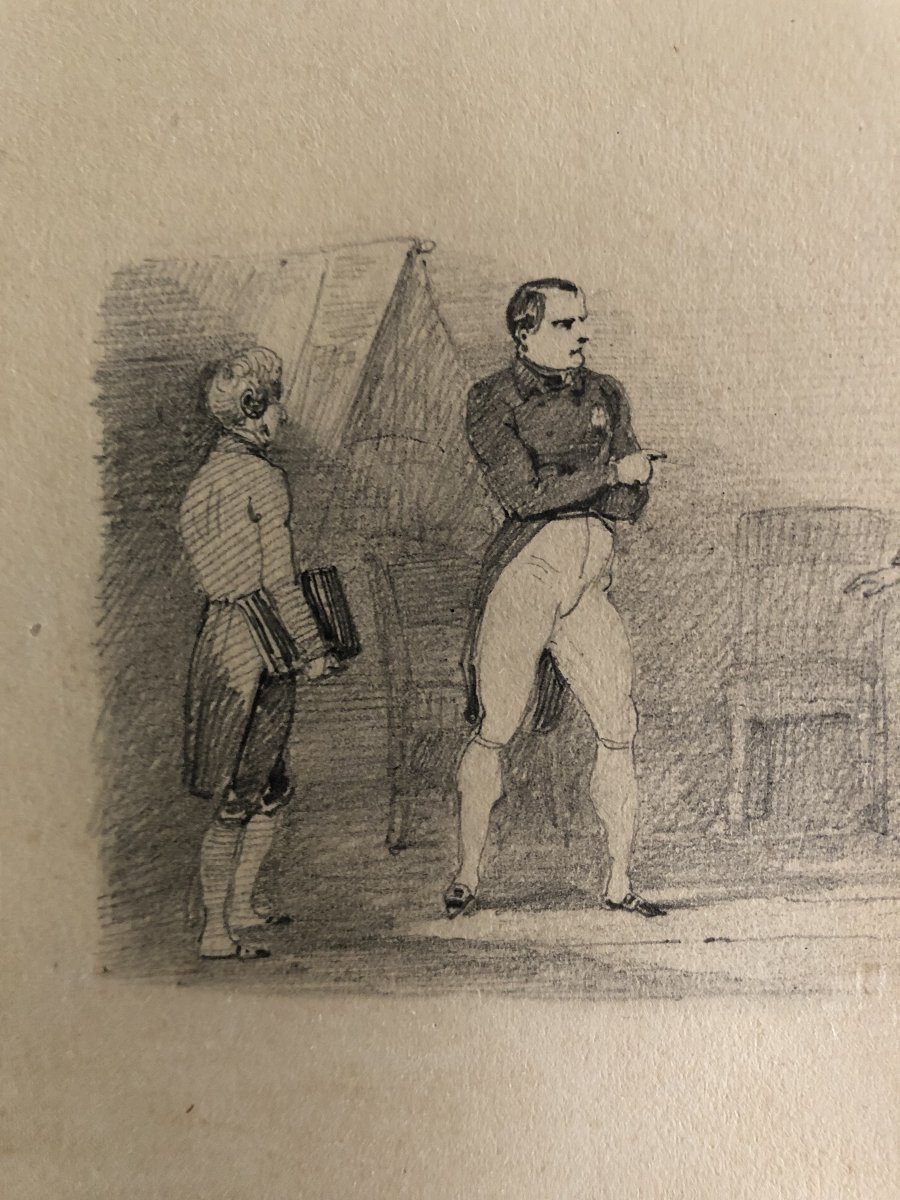 Napoléon I quatre dessins signés Nicolas Toussaint Charlet-photo-8