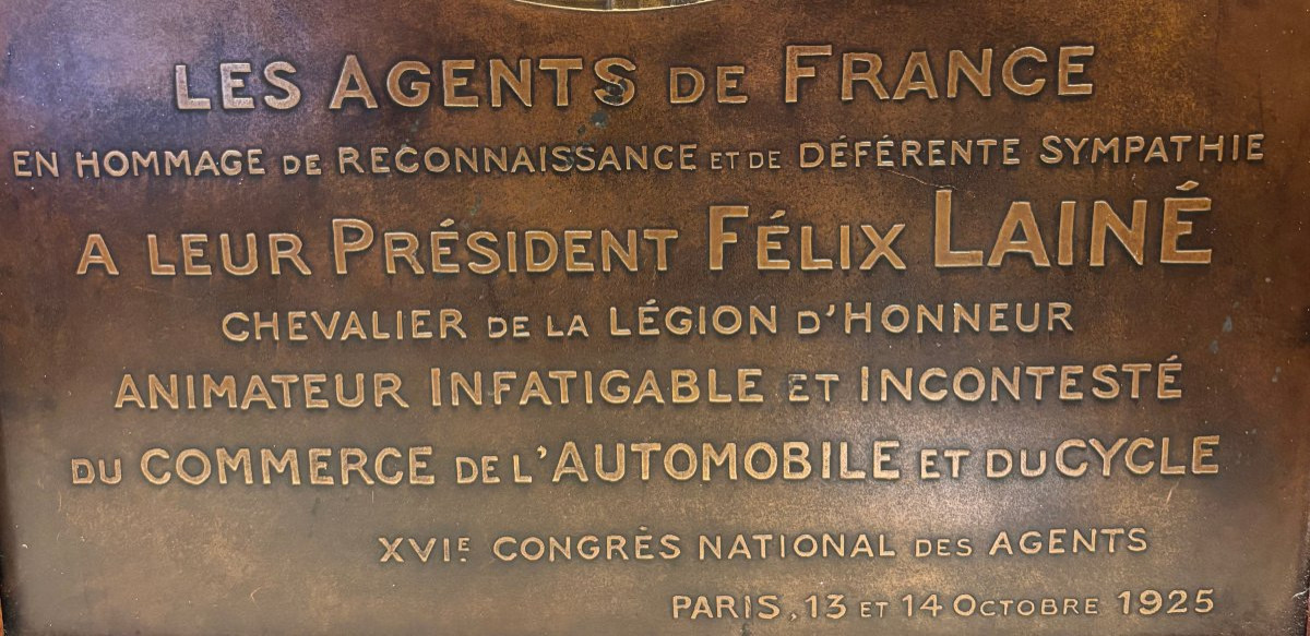 "Feriam sidera" d'après Dammann bronze commémoratif 1925 -photo-2