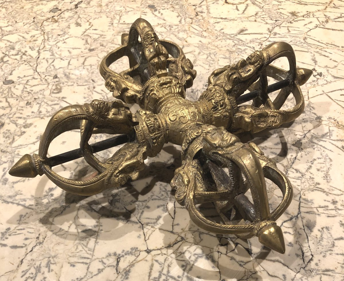 Dorge Vajra en bronze Tibet XIX° siècle -photo-2