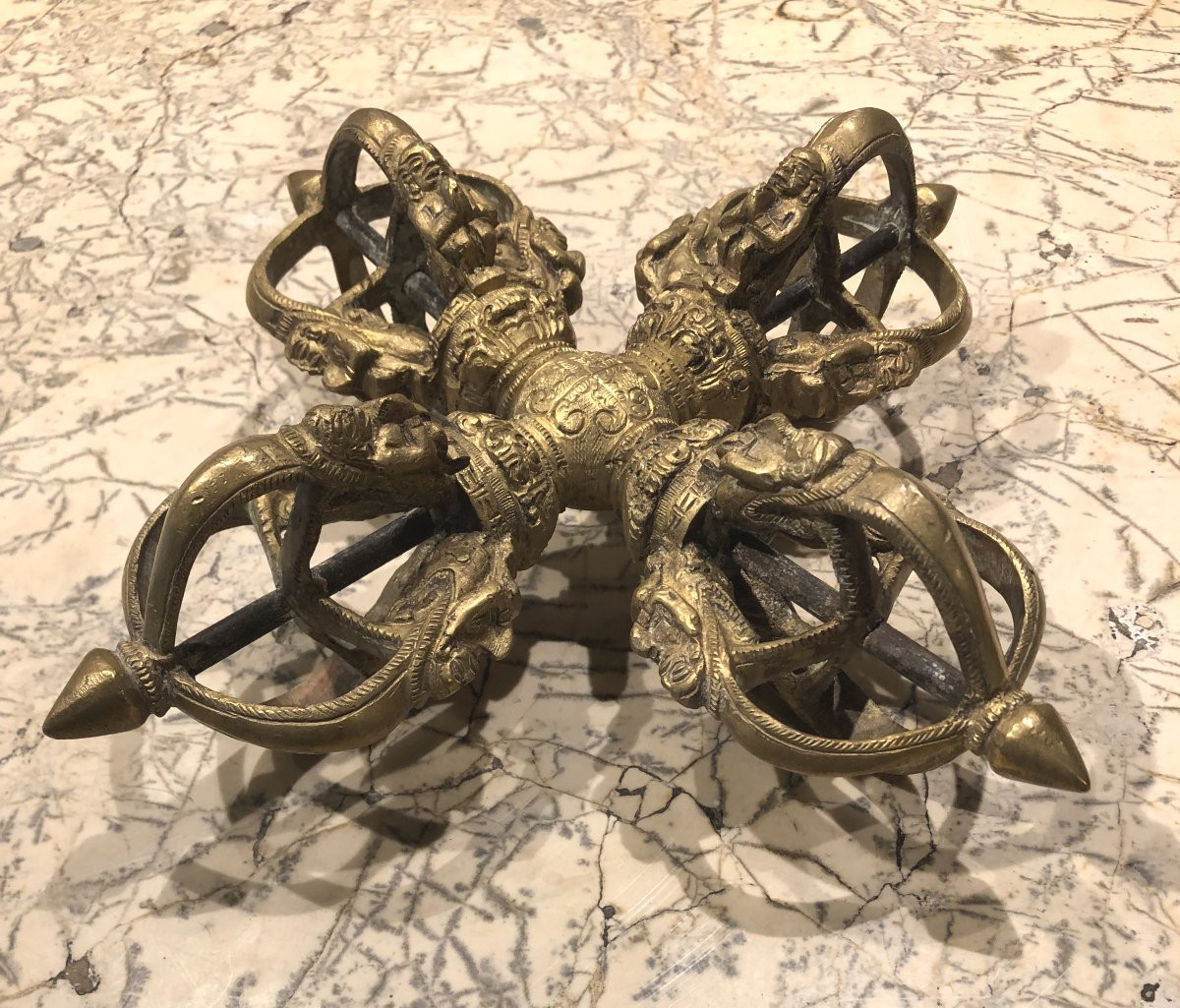 Dorge Vajra en bronze Tibet XIX° siècle -photo-3
