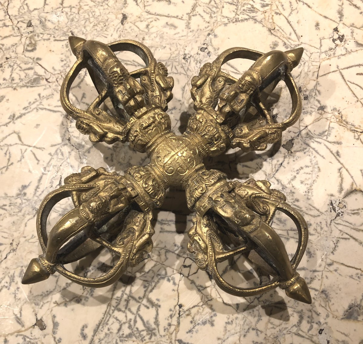 Dorge Vajra en bronze Tibet XIX° siècle -photo-4
