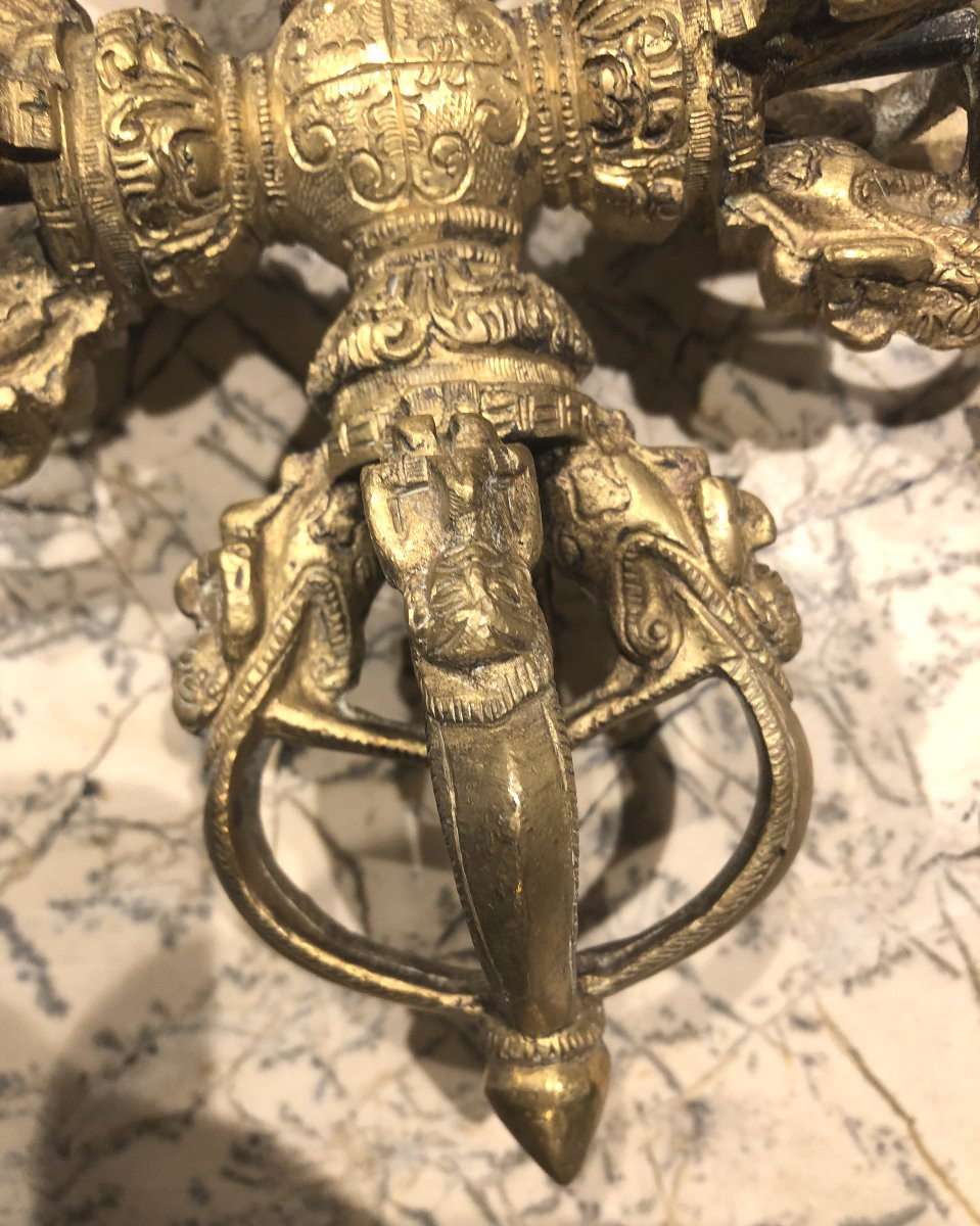 Dorge Vajra en bronze Tibet XIX° siècle -photo-1