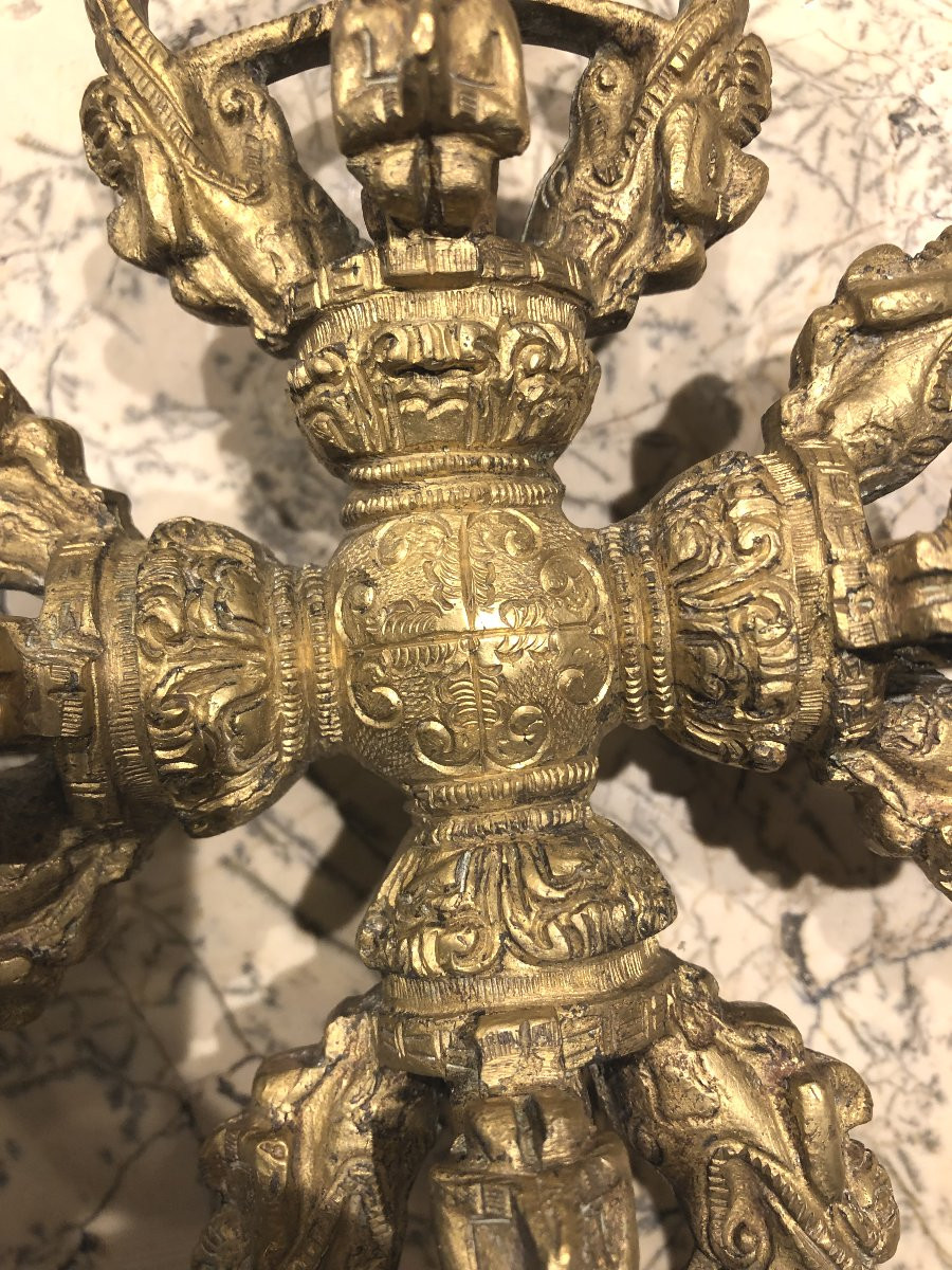 Dorge Vajra en bronze Tibet XIX° siècle -photo-2