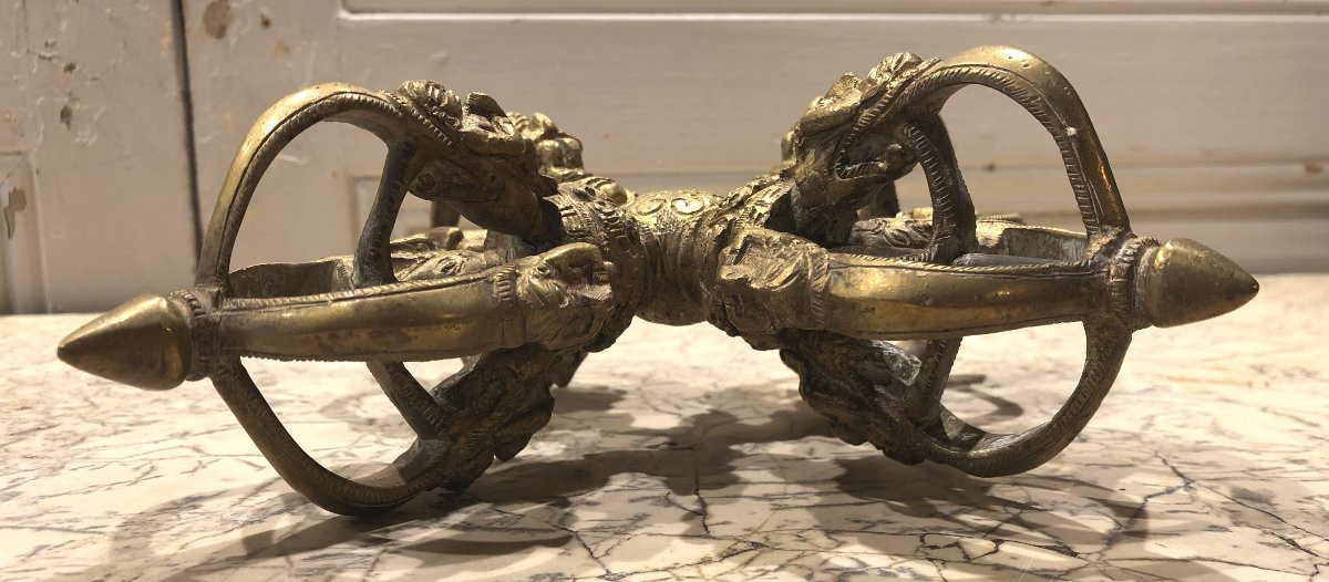 Dorge Vajra en bronze Tibet XIX° siècle -photo-3