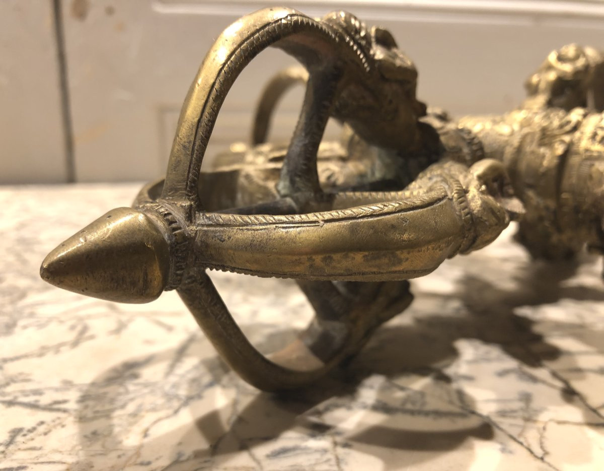 Dorge Vajra en bronze Tibet XIX° siècle -photo-4